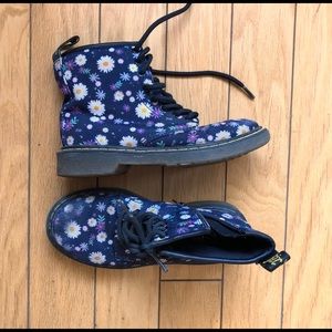 Dr. Martens “Delaney” Boots in Daisy Bloom Canvas